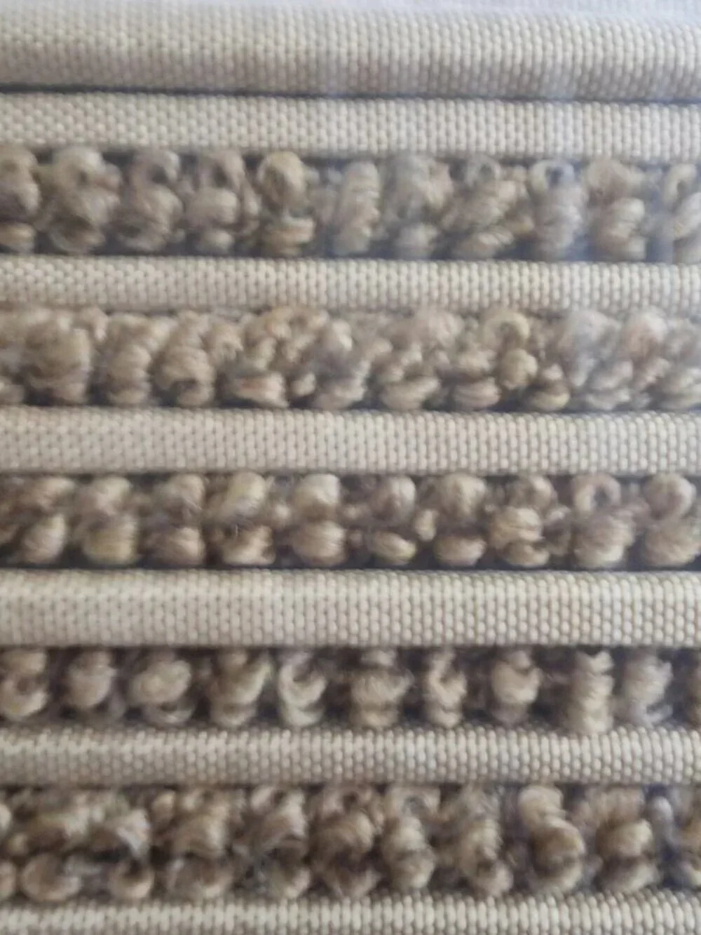 NWT: Bullnose Carpet Stair Treads - Set of 14 - Adhesive Backing (Camel Color)